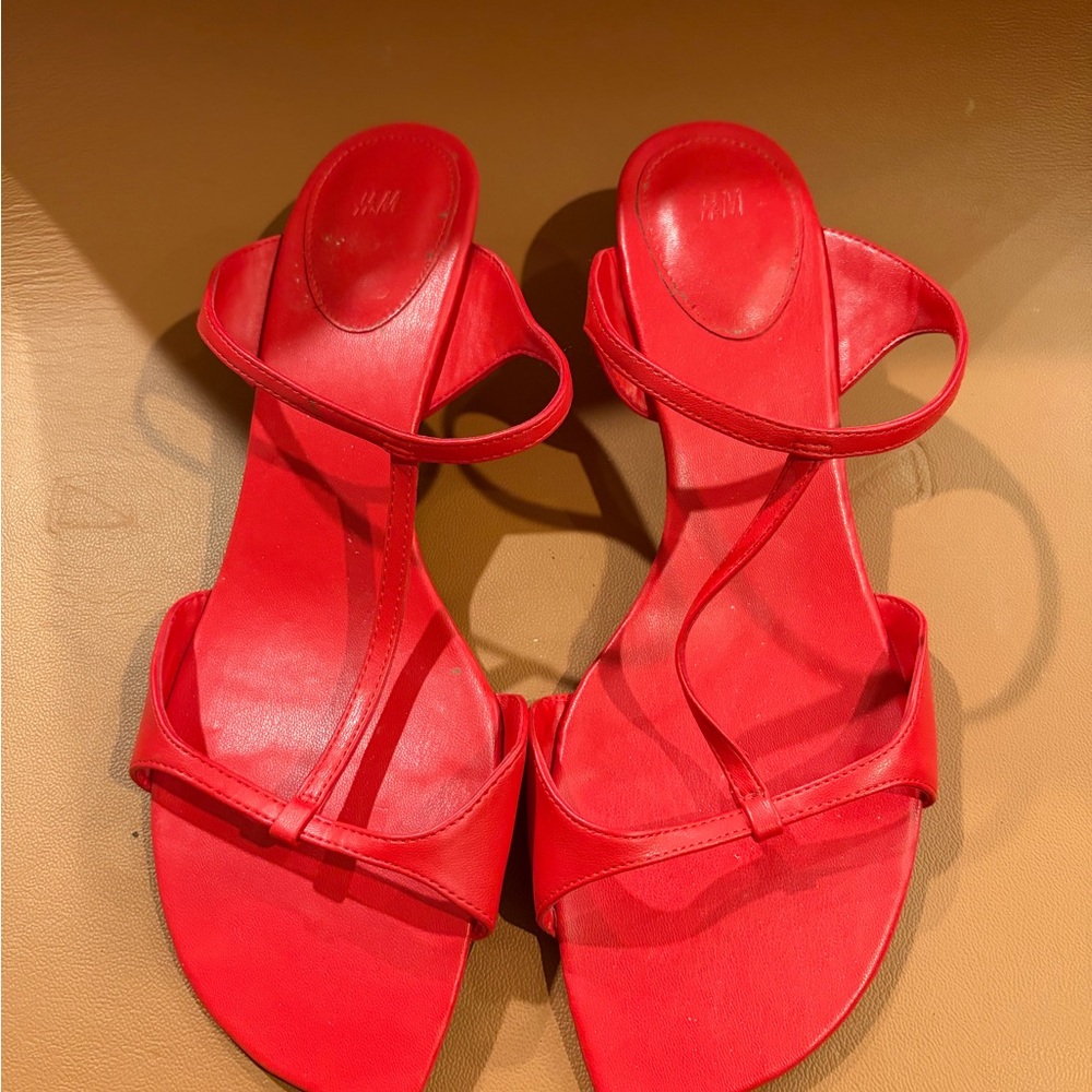 H&M Red Strappy Women’s Sandals